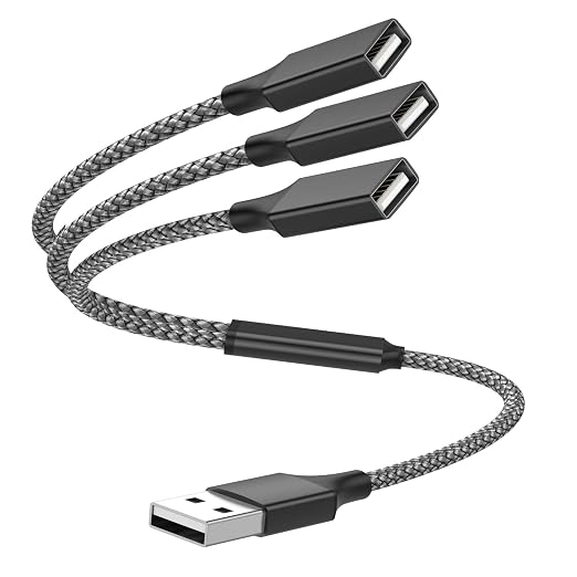 USB Y Splitter 1 in 3 Out, USB Male to 3 Female Cable by Unknown