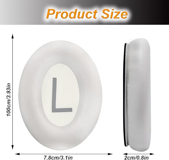 Replacement Ear Pads for Bose QuietComfort 45 Headphones, Ear Pads Cushions - Image 2