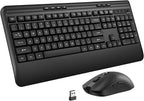 Wireless Keyboard and Mouse Set by KOPJIPPOM