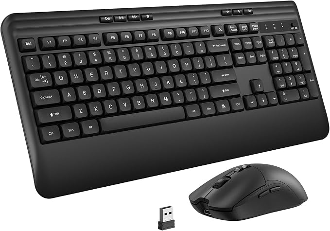 Wireless Keyboard and Mouse Set by KOPJIPPOM