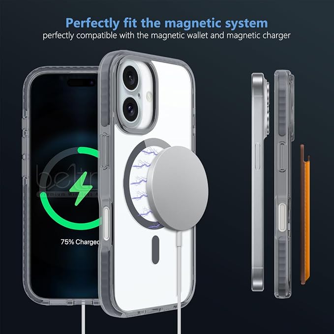 BELTRON Belt Case for iPhone 16 Plus, Slim Protective Transparent Case & - Image 9