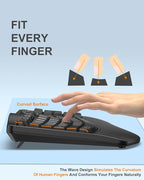 EDJO Ergonomic Wireless Keyboard - Image 4