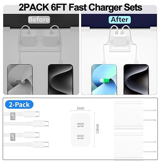 iPhone 16 15 Charger, USB C Charger Fast Charging - Image 6