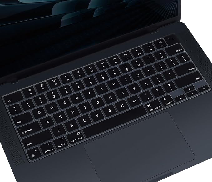 Keyboard Cover for 2025 2024 2023 MacBook Air 15.3 inch M4 M3 M2 Chip A3241 by CASEDAO