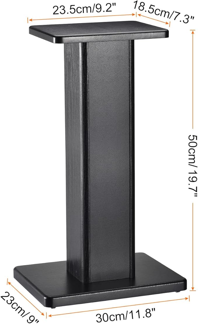 MECCANIXITY Wood Speaker Stands, 2 Pack 19.7 Inch Universal Speaker Stand - Image 2