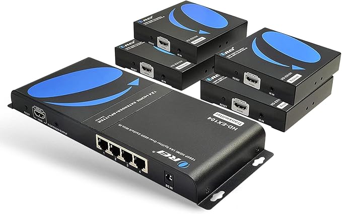 OREI 1x4 HDMI Extender Splitter Over Single Cable CAT6/7 1080P by OREI