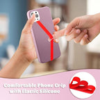 TEAMOLA 3pcs Silicone Phone Grip Holder Strap - Image 2