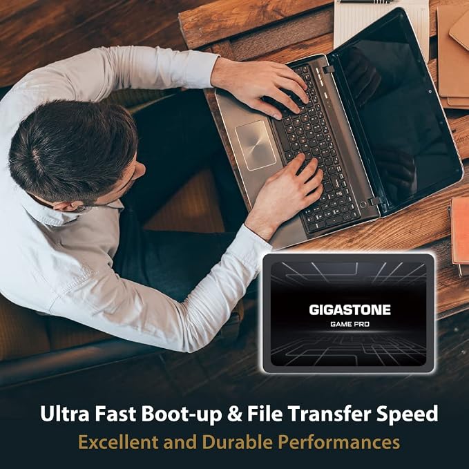 Gigastone SATA SSD 512GB 2.5 inch SSD 530MB/s Upgrade Laptop PC Memory and - Image 4