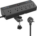 Desk Clamp Power Strip with 40W Fast Charging Station, JXGUCAT Removable Desk by JXGUCATpowerstrip