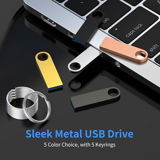 USB 3.0 Flash Drive 64GB 5 Pack, Wooolken High Speed USB 3.0 Thumb Drives Sleek - Image 7