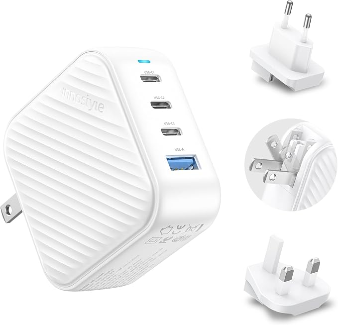 100W USB C Charger 4 Port GaN Wall Charger Block Compact Power Adapter by Innostyle