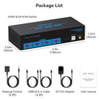 4K@120Hz Kvm Switch 2 Monitors 2 Computers 8K@60Hz HDMI Displayport Dual - Image 7