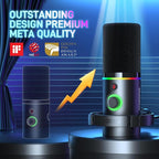 MAONO XLR/USB Dynamic Microphone, RGB Gaming Mic - Image 8