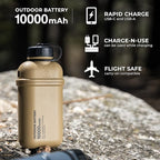 NESTOUT Rugged Power Bank, 10000mAh Outdoor Battery Charger, 20W USB-C Fast - Image 2