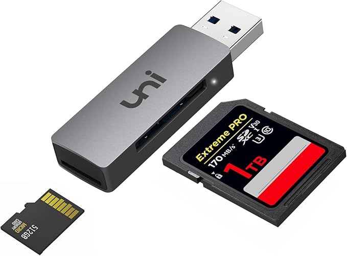 uni SD Card Reader, USB 3.0 SD Card Adapter High-Speed Micro SD Memory Card by uni
