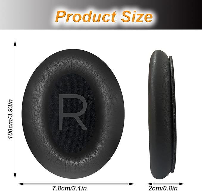 Earpads Cushions Replacement for Bose QC45 Headphones Ear Pads, Soft Protein - Image 2