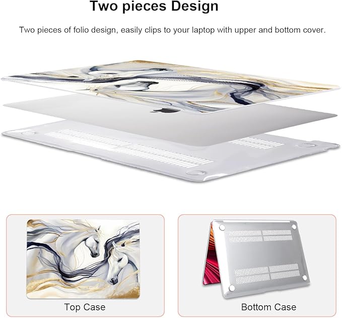 Compatible with 2021 2020 2019 2018 MacBook Air 13 inch Case M1 A2337 A2179 - Image 4