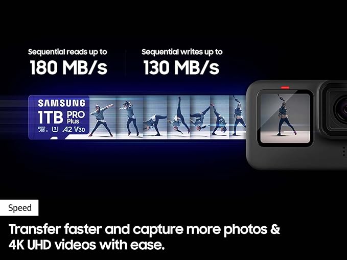 Samsung PRO Plus microSD Memory Card + Adapter, 256GB microSDXC, Full HD & 4K - Image 3
