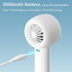 JISULIFE Mini Portable Fan-Bladeless Safe Design, Powerful Turbo Handheld Fan - Image 5