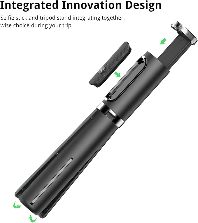 ATUMTEK Selfie Stick Tripod, Extendable 3 in 1 Aluminum Bluetooth Selfie Stick - Image 2