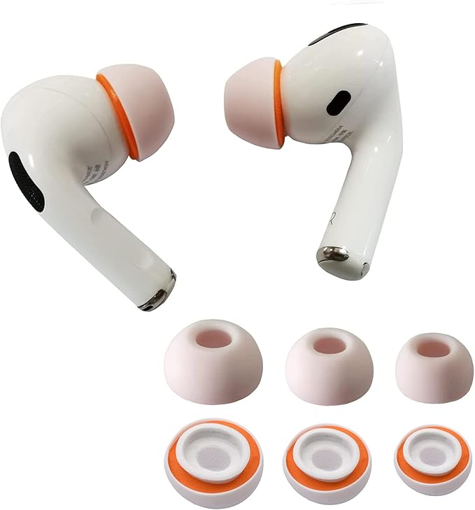 Airpod Pro Ear Tip Memory Foam & Silicone Hybrid Ear Tips, Perfect Noise by Kasott