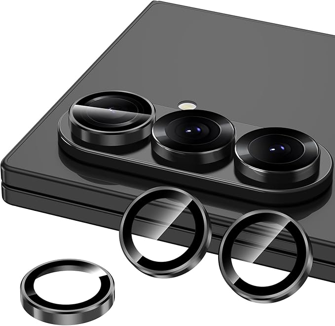 for Samsung Galaxy Z Fold 7 Camera Lens Protector, Individual Metal Ring - Image 2