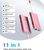 Docking Station, UtechSmart Docking Station Dual Monitor Triple Display USB C - Image 3