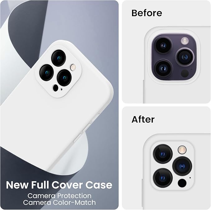 FireNova for iPhone 14 Pro Case, Silicone Upgraded Phone Case with, Soft - Image 3