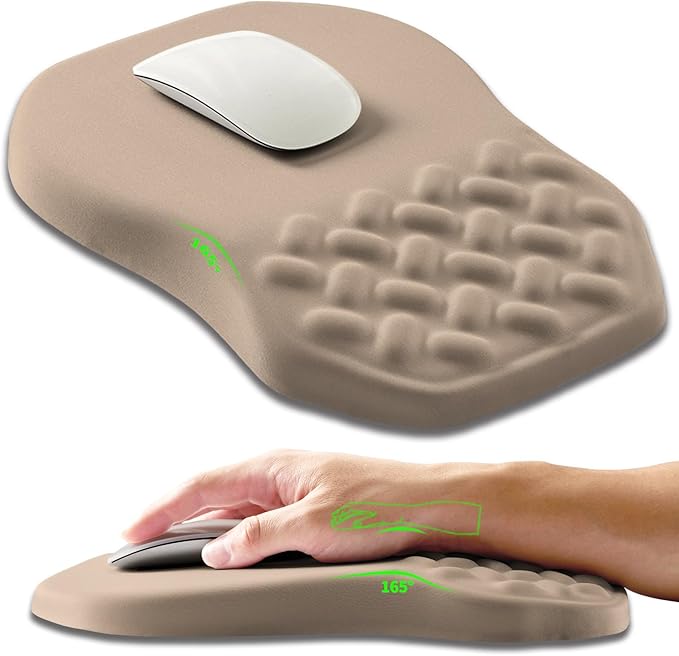 Ergonomic Slope Mouse Pad Wrist Support, Wrist Rest Mousepad by Armanza