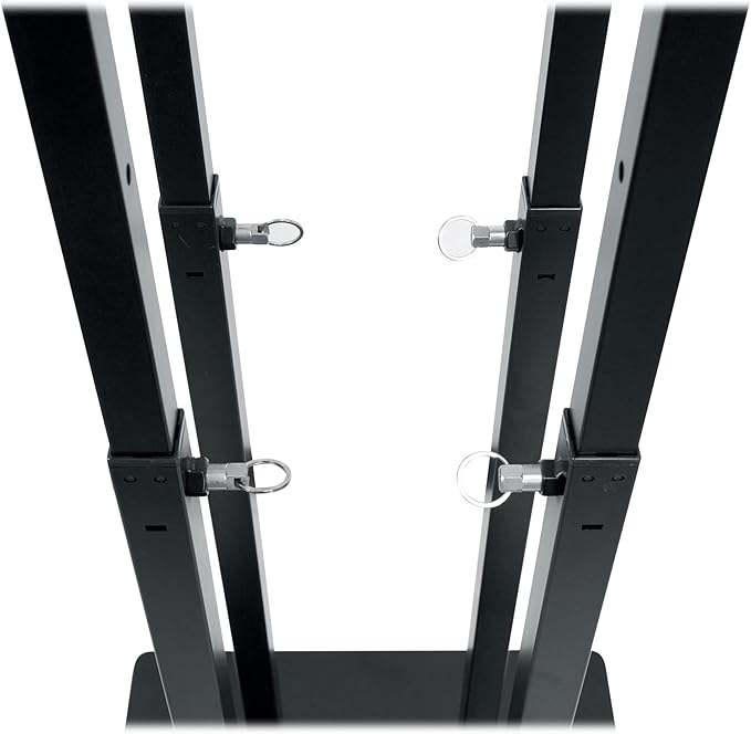 Rockville RTP33-TV Black Totem DJ Speaker/Lighting Stand, Detachable TV Mount - Image 4