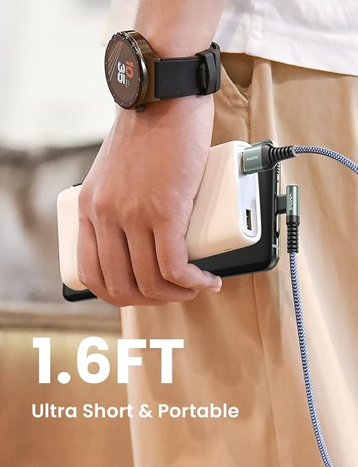 AINOPE USB Type C Cable 3.1A Type C Charger Fast Charging Right Angle, Durable - Image 5