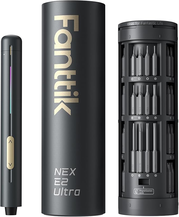 Fanttik E2 Ultra Mini Electric Screwdriver, Cordless Screwdriver, Max 0.6N.m by FANTTIK%C2%AE