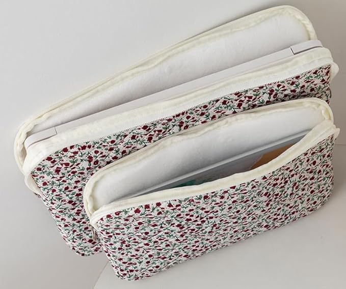 Puffy Laptop Sleeve 13-15.6 Inch Cute Quilted Laptop Protective Case Padded - Image 6
