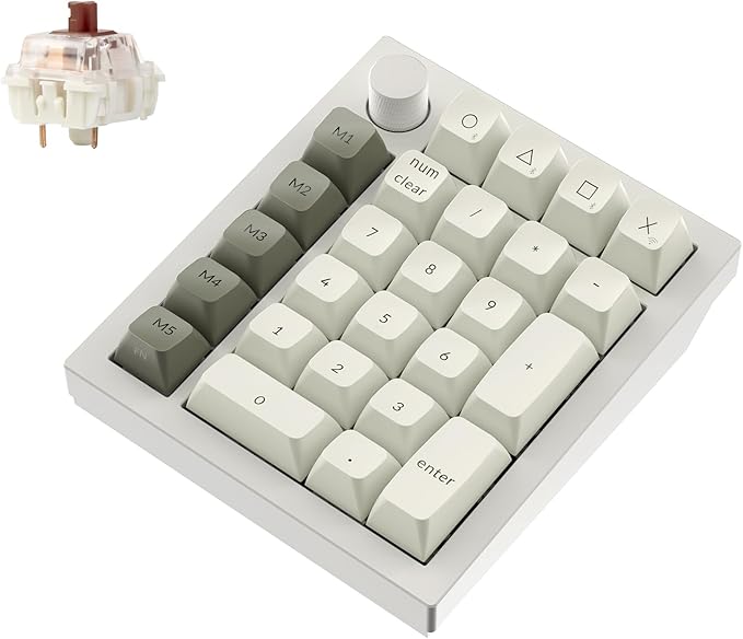 Keychron Q0 Max Wireless Custom Mechanical Numpad, 2.4 GHz/Bluetooth 5.1/Wired by Keychron