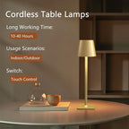 2 Pack Rechargeable Table Lamps, Outdoor Table Lights, Waterproof, Portable - Image 3