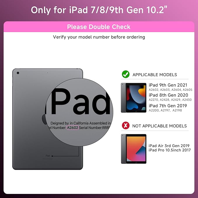 Transparent Case with Keyboard for iPad 9th 10.2 Inch, with 7-Color Backlit - Image 2