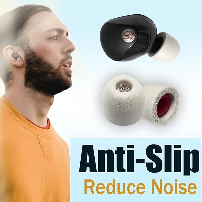Memory Foam Earbuds Tips for Sony WF-1000XM5, 3 Pairs Extra Small - Image 5