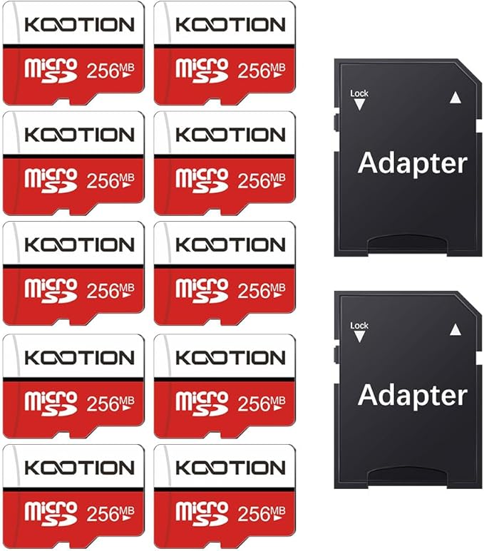 256 MB Micro SD Card 10-Pack, KOOTION Class 4 Low Capacity Memory Cards - Image 6