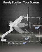 Single Monitor Arm Fits up to 32 Inch Computer Screens, Holds 4.4-22lbs - Image 8