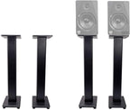 Rockville Pair RHTSB 36 Inch Bookshelf Speaker Stands, High-Performance Wood - Image 3
