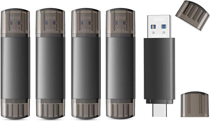 JOIOT 32GB USB C Flash Drive Dual USB 3.0 Flash Drive Type C + USB A Portable by JOIOT