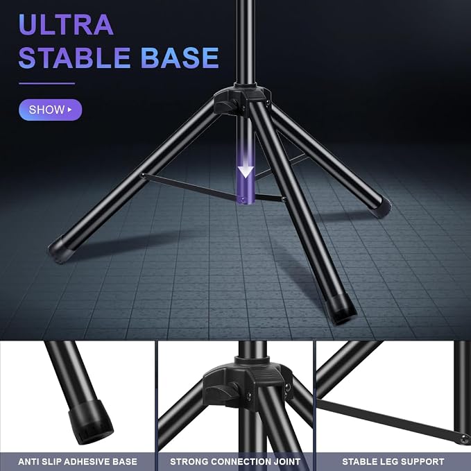 DJ Light Stand Heavy Duty Par Can Tripod T-Bar Stage Lights Stand Adjustable - Image 5