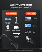 ANDTOBO USB Switch Extension Cable, USB Extension Cord - Image 7