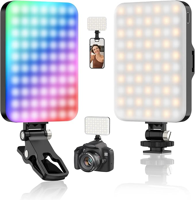Hagibis RGB Video Light, 360° Full Color Selfie Light LED Camera Light by HOME