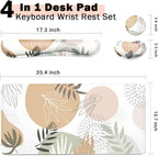 Large Mouse Pad Set, Extended Gaming Mouse Pad + Keyboard Wrist Rest Support - Image 2