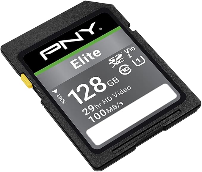 PNY 128GB Elite Class 10 U1 V10 SDXC Flash Memory Card - Image 2