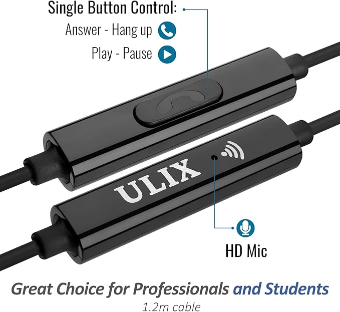 UliX Rider Wired Earbuds in-Ear Headphones, Earphones - Image 3