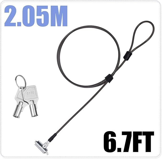 I3C Laptop Cable Lock Hardware Security Cable Lock Anti Theft 6.7FT Cable Lock - Image 7