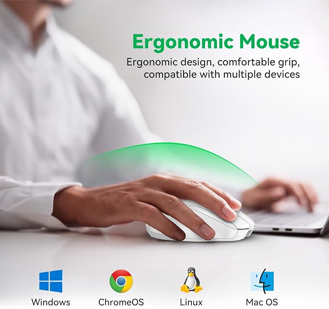 Bluetooth Mouse Rechargeable Wireless Mouse 2.4GHz - Image 6