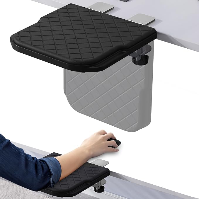 Arm Rest for Desk, 90°Foldable Computer Wrist Rest Shelf by CABTE